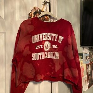University of South Carolina cropped sweater